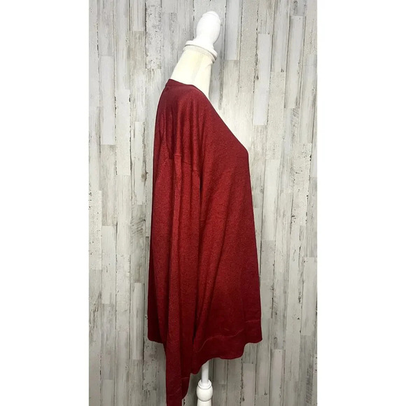 NWT Old Navy Men's XXXL Red Long Sleeve Casual Fall Pullover Lightweight Sweater - Picture 3 of 6